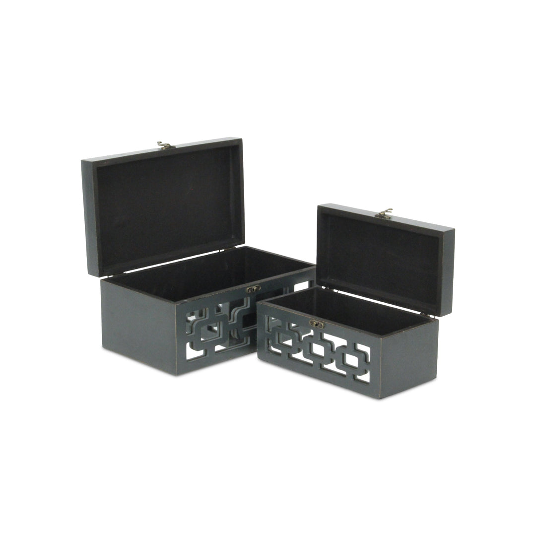 FP-3838-2DG - Tessera Mirrored Gray Boxes