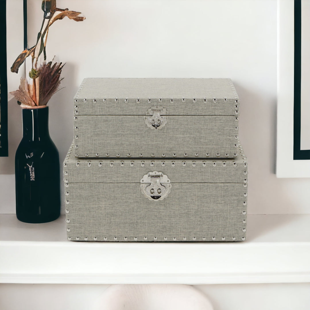 FP-3853-2 - Isra Gray Linen Mini Trunks