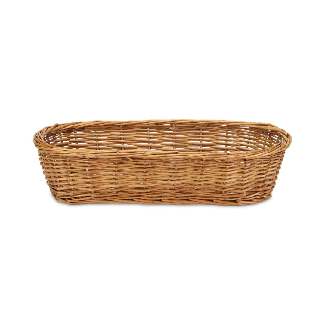 UW-38374-12SL - Panarium Medium Brown Willow Bread Basket