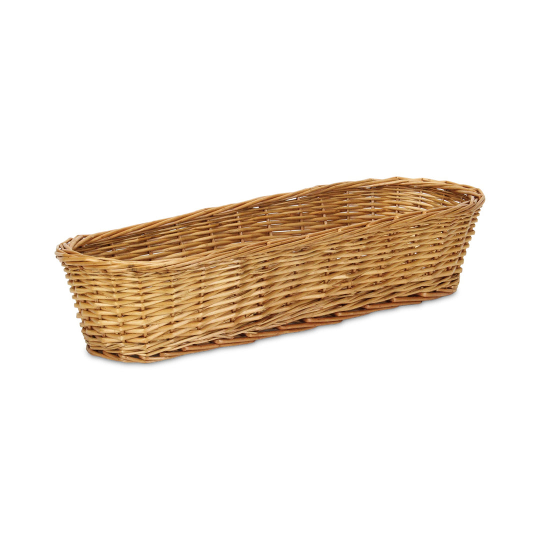 UW-38374-15SL - Panarium Medium Brown Willow Bread Basket