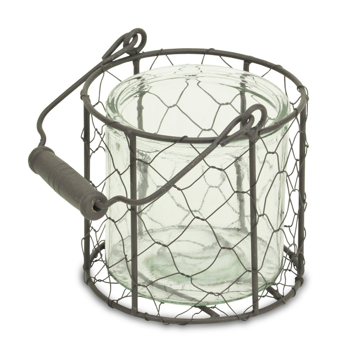 15S001BRM - Teska Jar & Wire Basket - Md