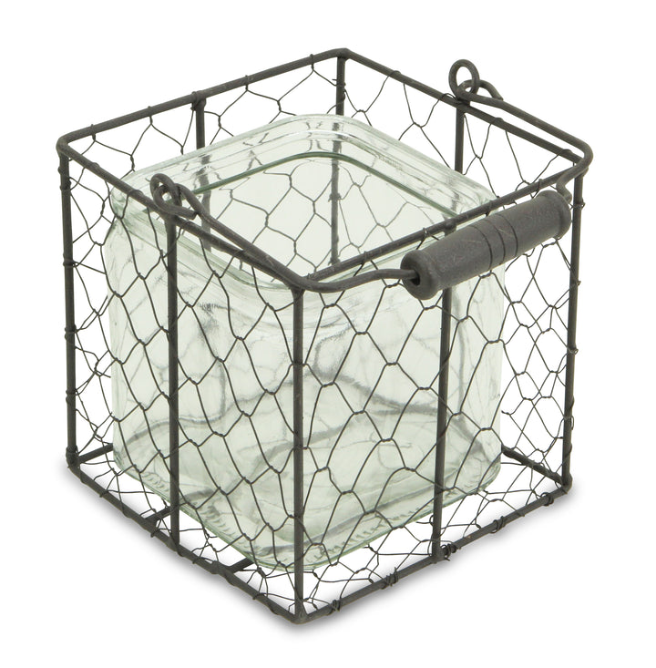 15S002BRL - Teska Jar & Wire Basket - Lg