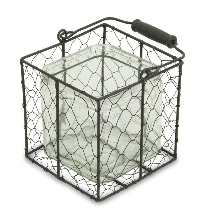 15S002BRL - Teska Jar & Wire Basket - Lg