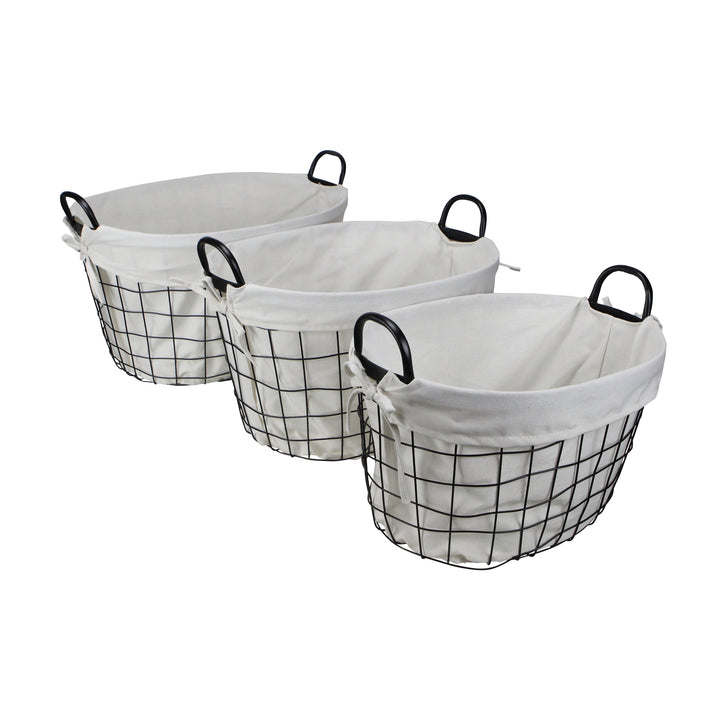 16S001-3 - Esker Oval Basket Set