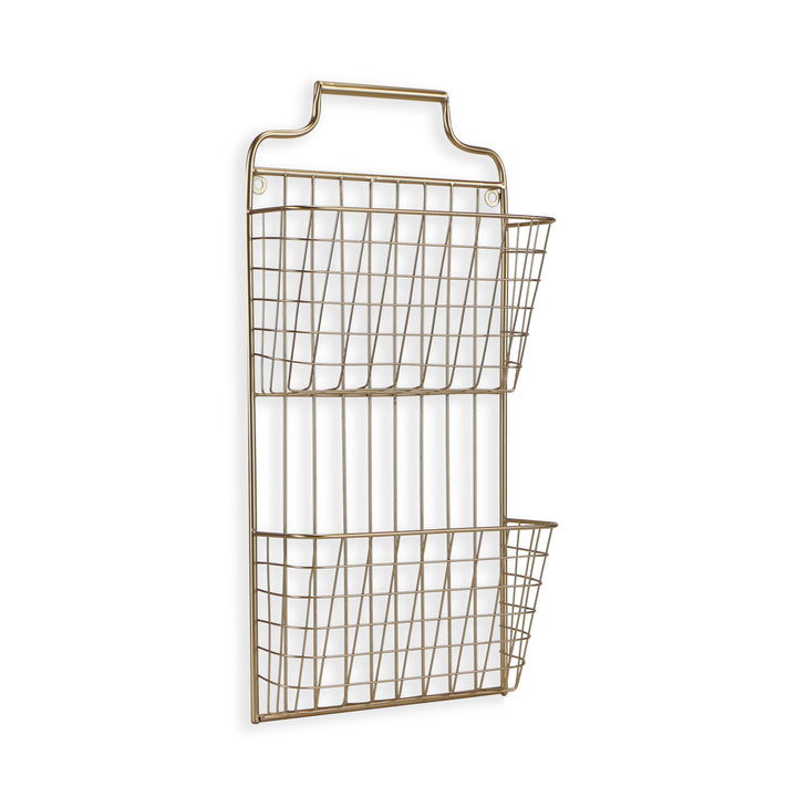 4605 - Linnet Gold Wall Basket