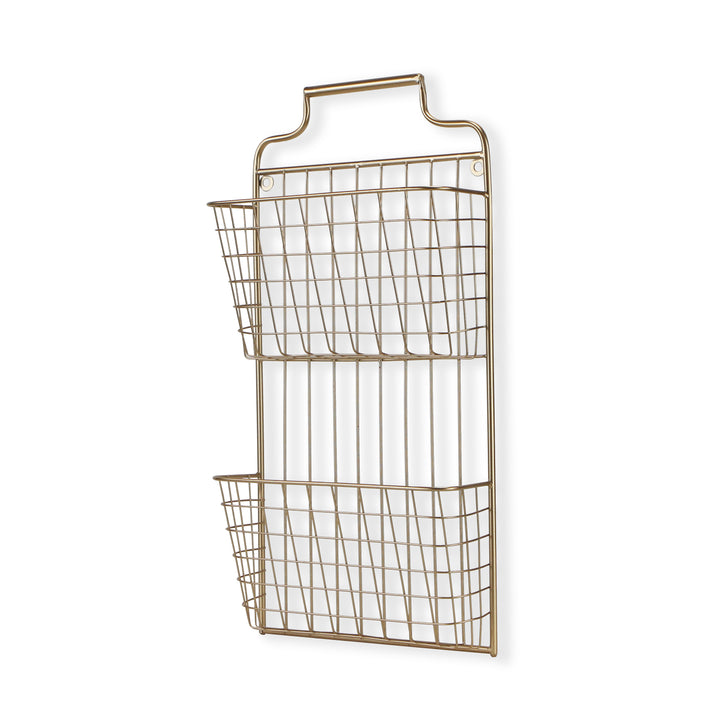 4605 - Linnet Gold Wall Basket