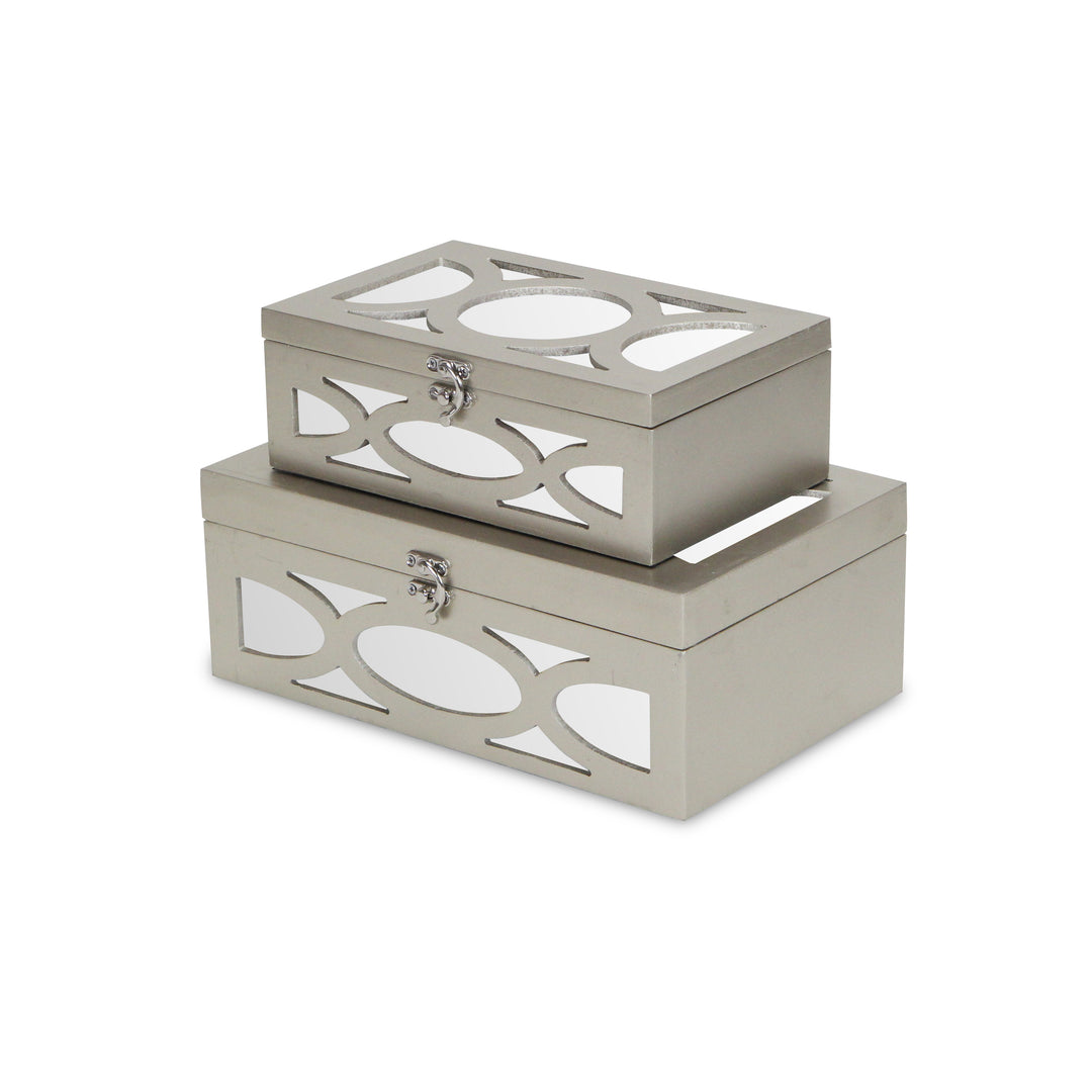 4668-2CHG - Harlane Mirrored Champagne Boxes