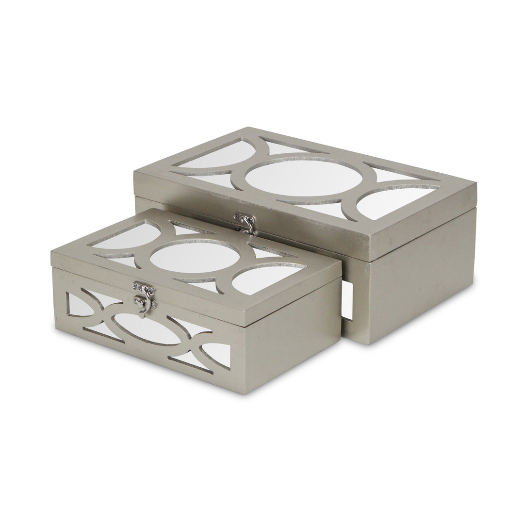 4668-2CHG - Harlane Mirrored Champagne Boxes