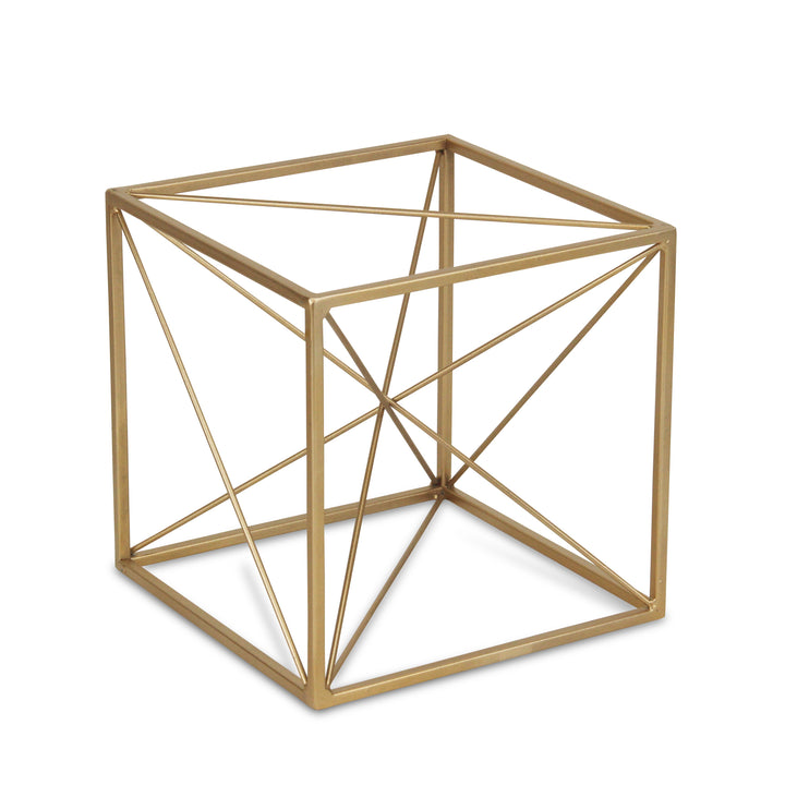 4738L - Emel Gold Cube Décor - Large