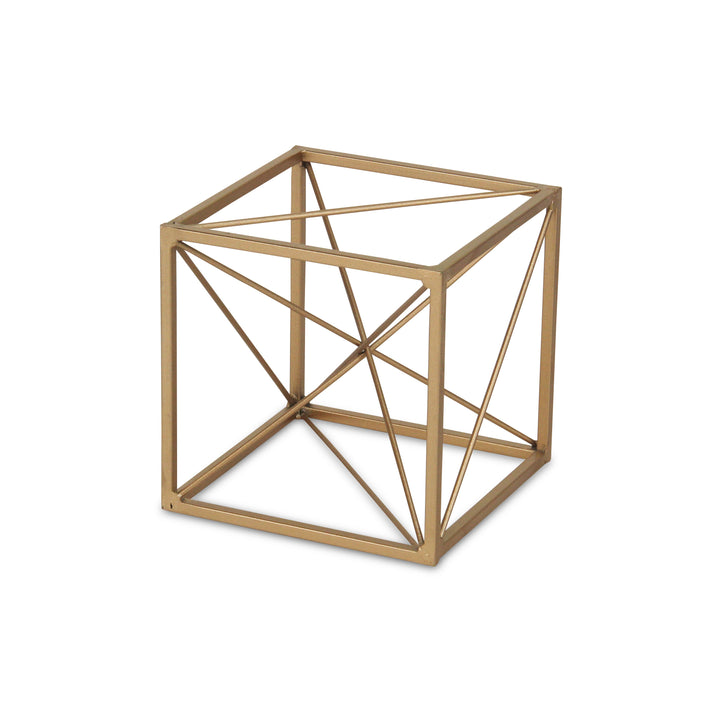 4738S - Emel Gold Cube Décor - Small