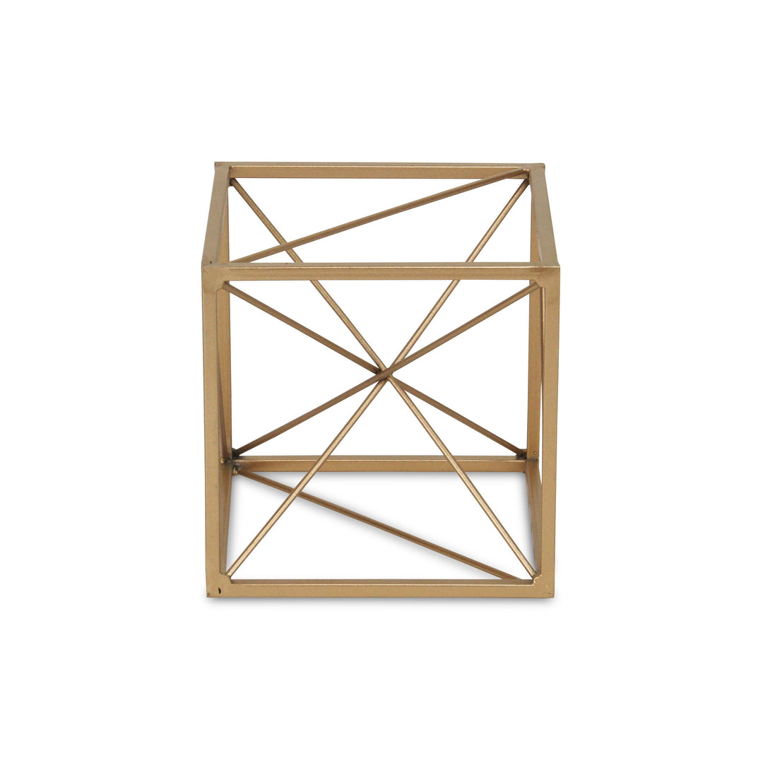 4738S - Emel Gold Cube Décor - Small