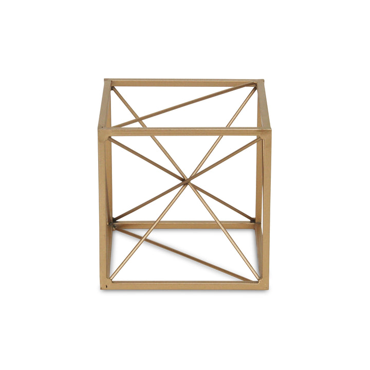 4738S - Emel Gold Cube Décor - Small