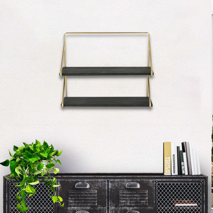 4808 - Nicasia Wood Wall Shelf