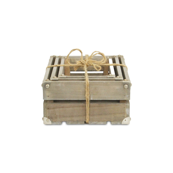 4832-3E - Rustic Farmstead Rectangular Crates