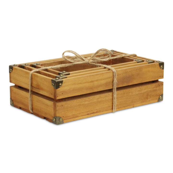 4832D-3 - Rustic Farmstead Rectangular Crates