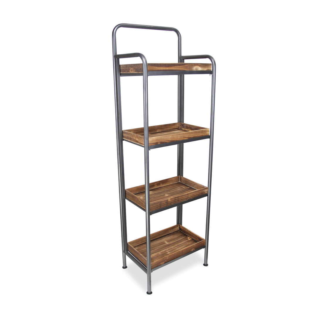 4841 - Gossam 4 Tier Wood Shelf