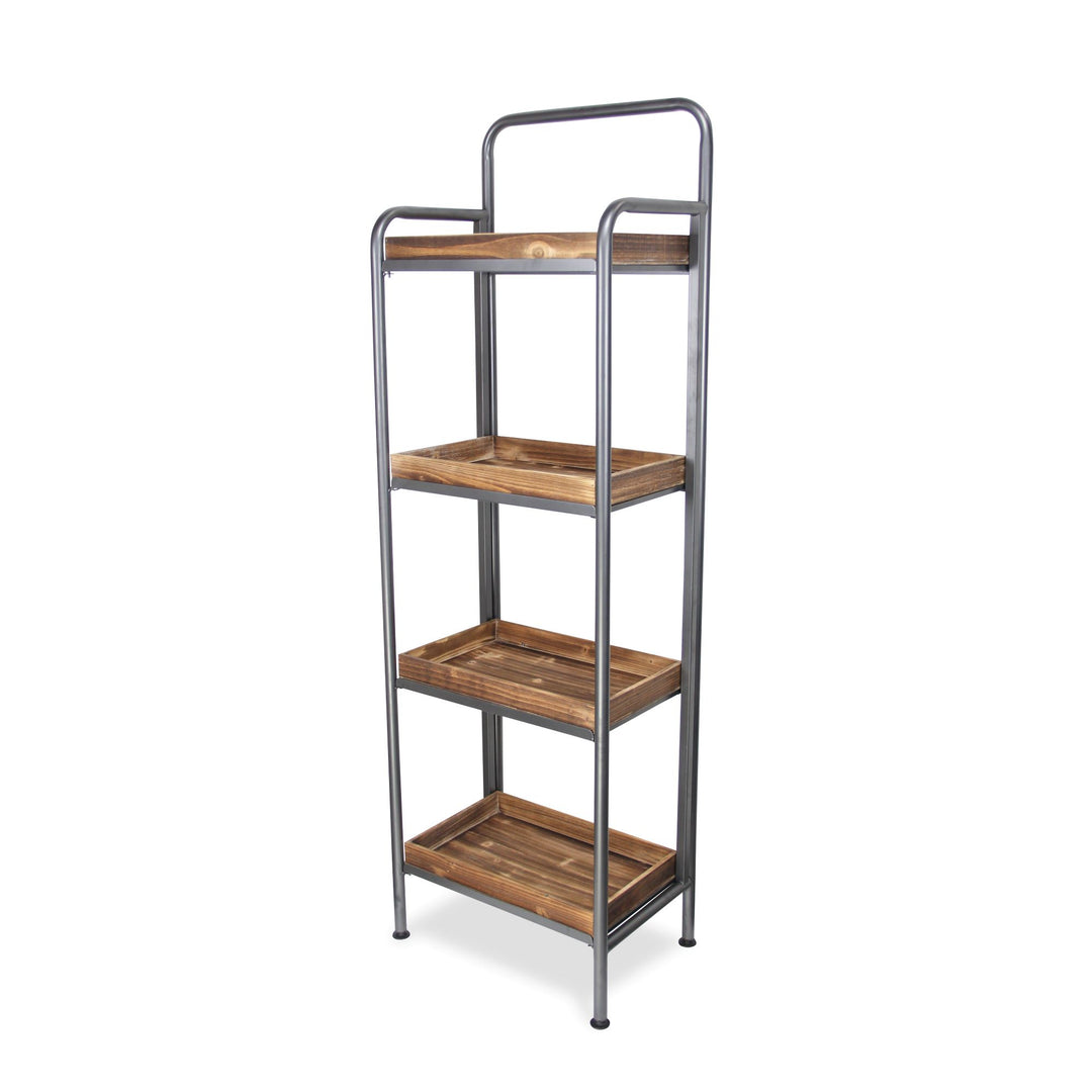 4841 - Gossam 4 Tier Wood Shelf