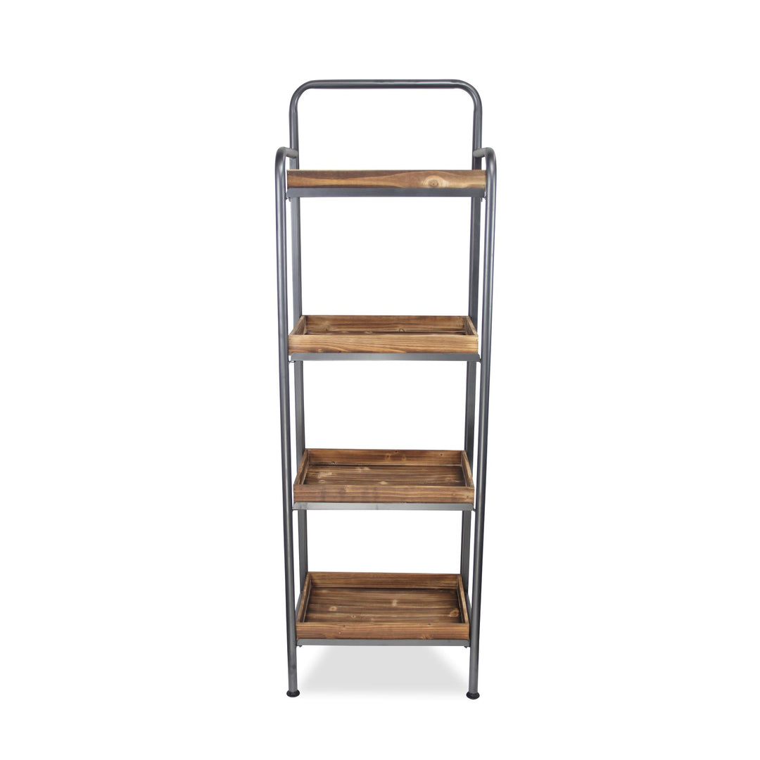 4841 - Gossam 4 Tier Wood Shelf