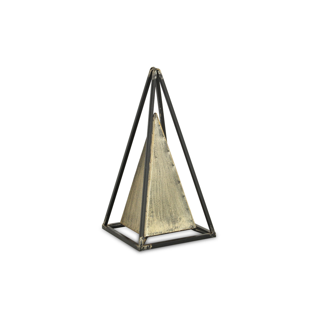 4919 - Isaben Metal Pyramid Decor