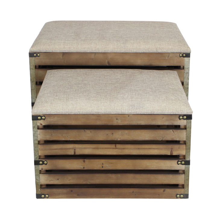 4935-2 - SiloSong Rectangular Storage Bench - Brown