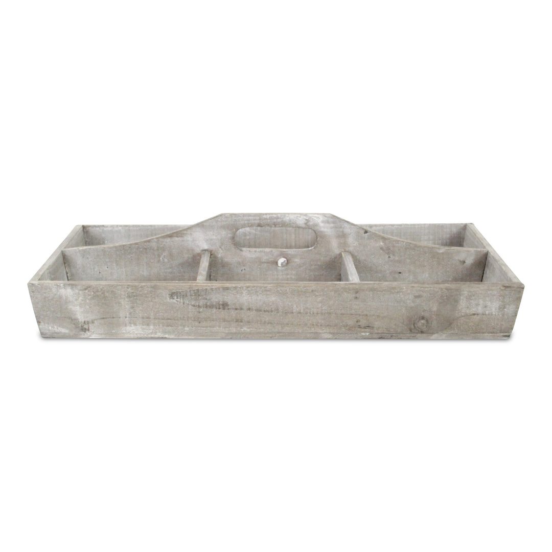 4953GW - Loomstead Tapered Wood Caddy - Gray