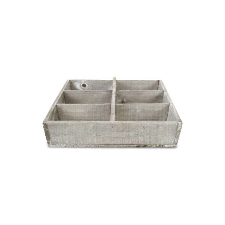 4953GW - Loomstead Tapered Wood Caddy - Gray