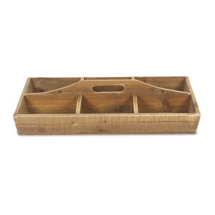 4953 - Loomstead Tapered Wood Caddy - Brown