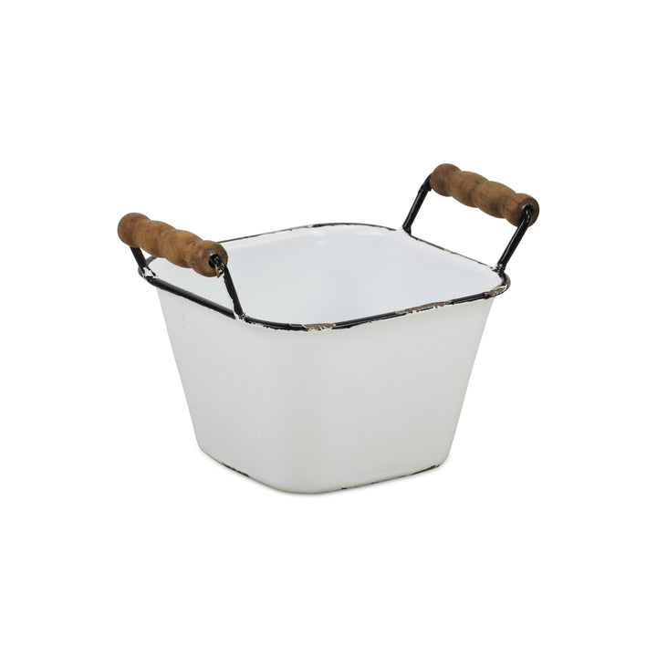 5012BK - Beatrice White & Black Bin