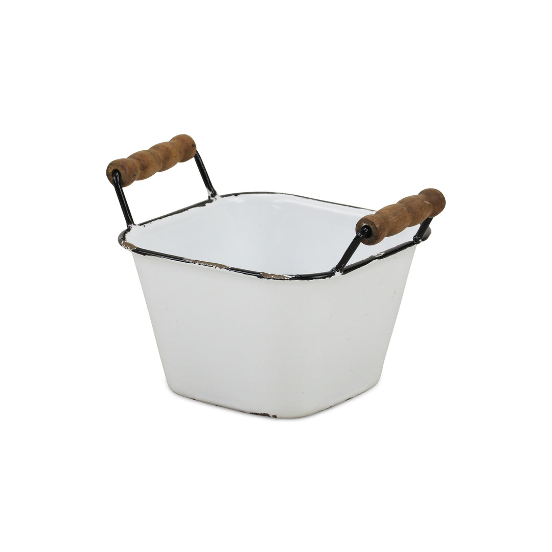 5012BK - Beatrice White & Black Bin