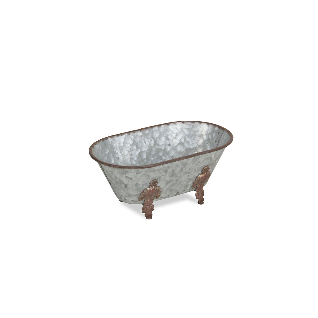 5129S-GV - Lavande Galvanized Tub Decor