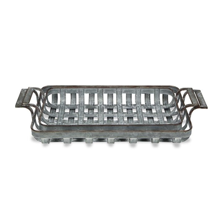 5196-2 - Bram S/2 Woven Metal Trays