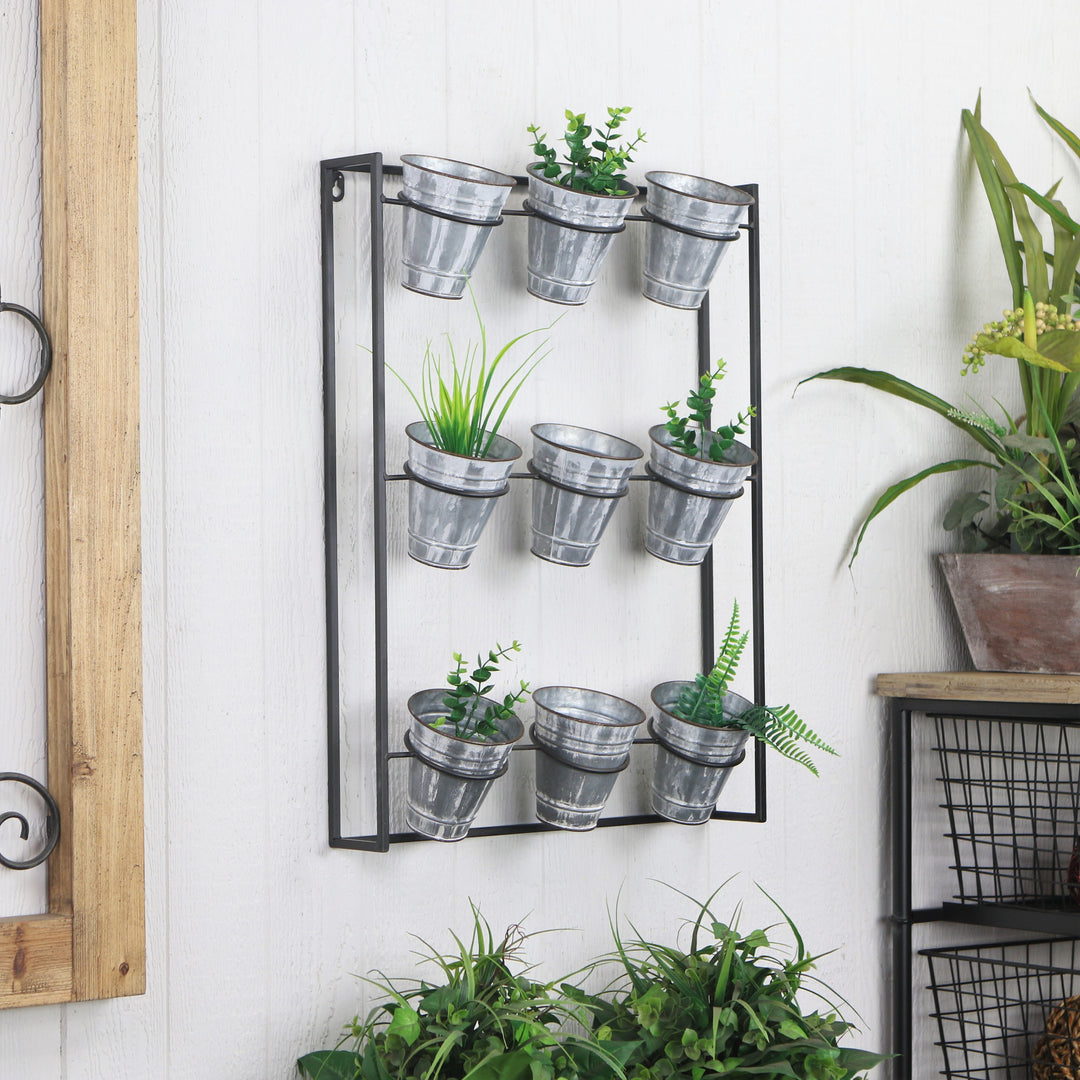 5204 - Ione 9 Pot Wall Planter