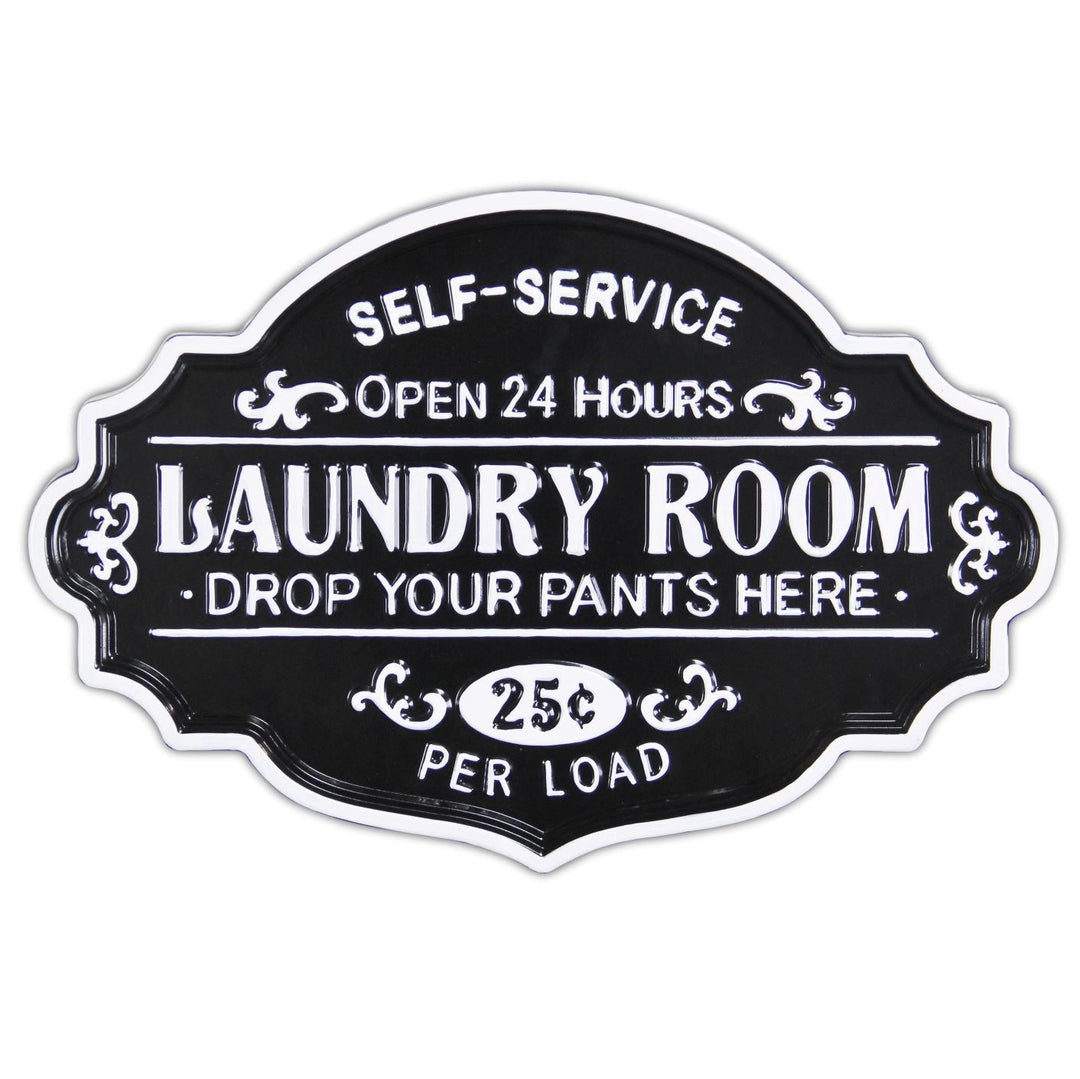 5321BK - Dafina Enamel Laundry Sign