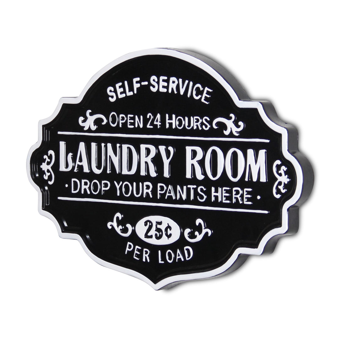 5321BK - Dafina Enamel Laundry Sign