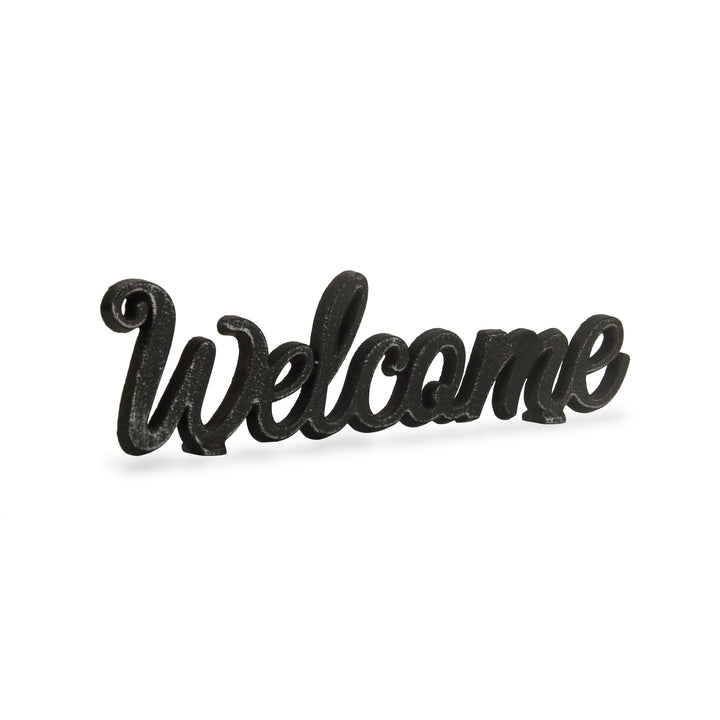 5333 - Ingrid "Welcome" Cast Iron Décor - Natural