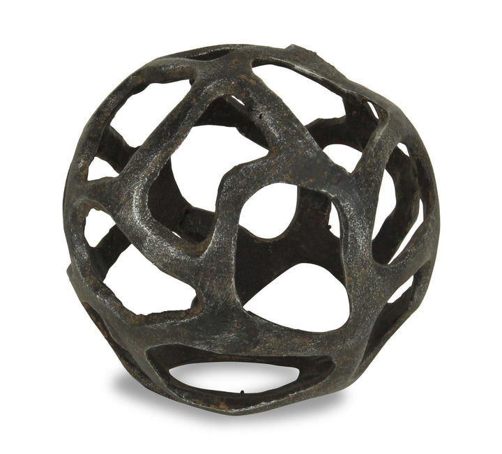 5359L-BK - Oleta Cast Iron Orb - Black