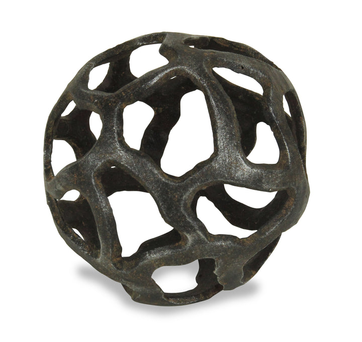 5359L-BK - Oleta Cast Iron Orb - Black