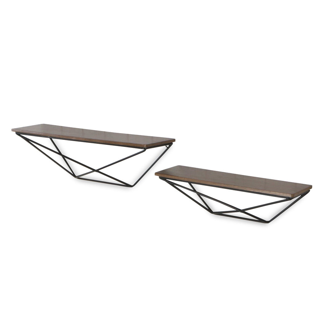 5373-2BK - Everly Floating Shelves - Black