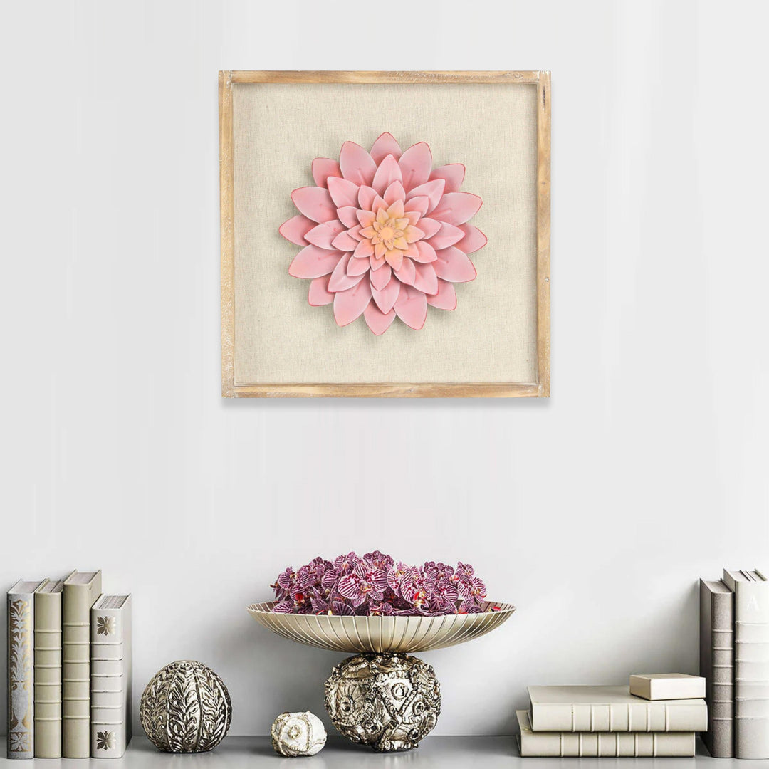 5437 - Vita Framed Metal Flower