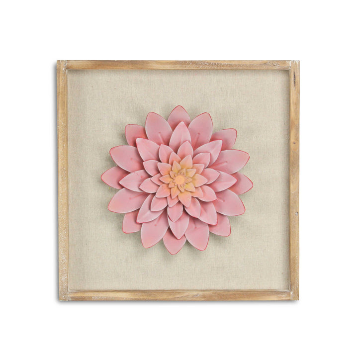 5437 - Vita Framed Metal Flower