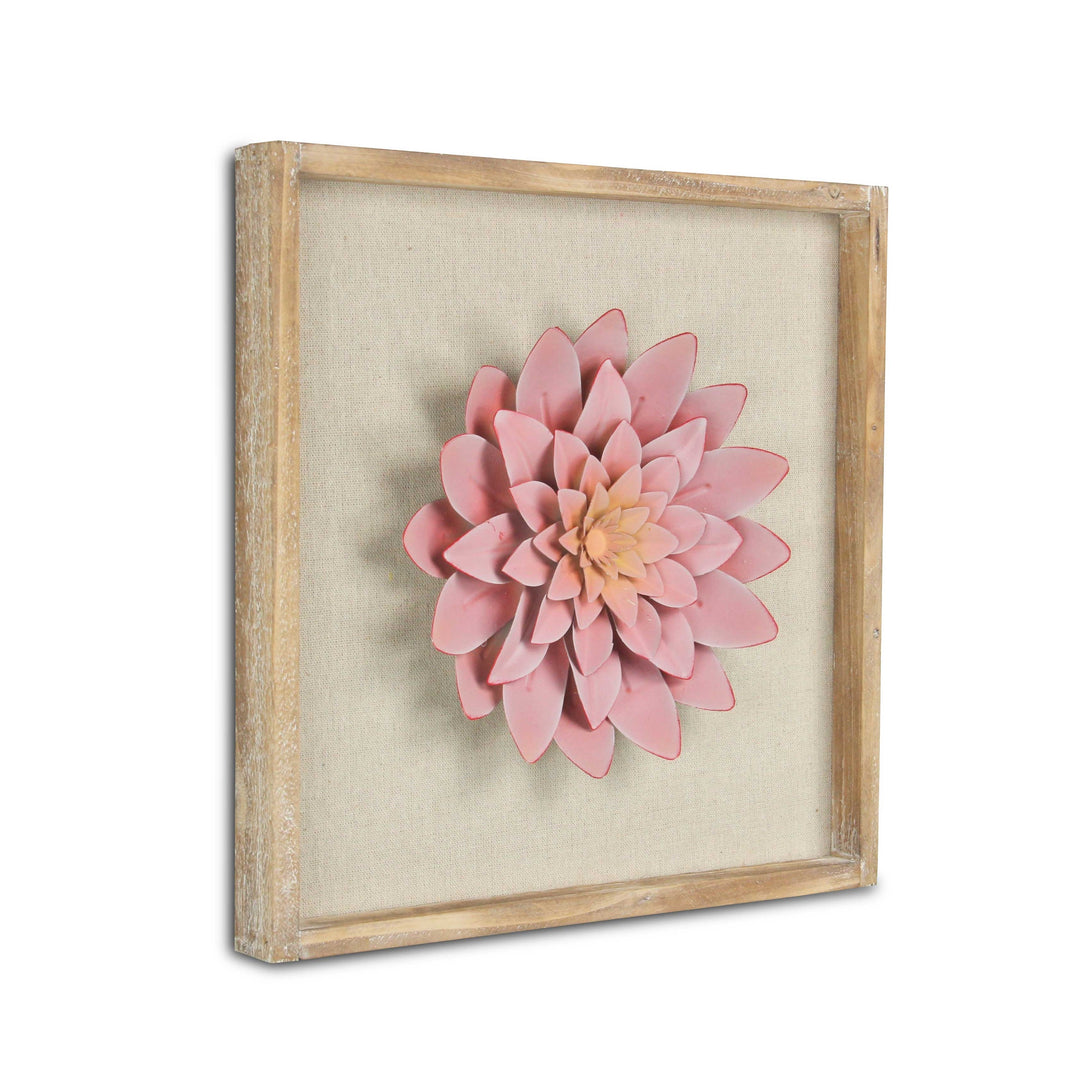 5437 - Vita Framed Metal Flower