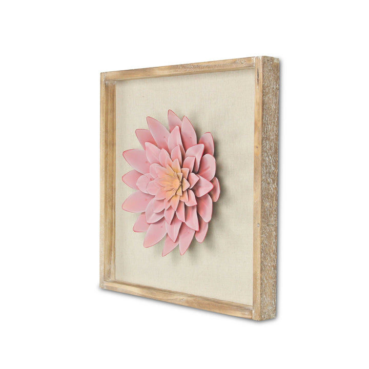 5437 - Vita Framed Metal Flower