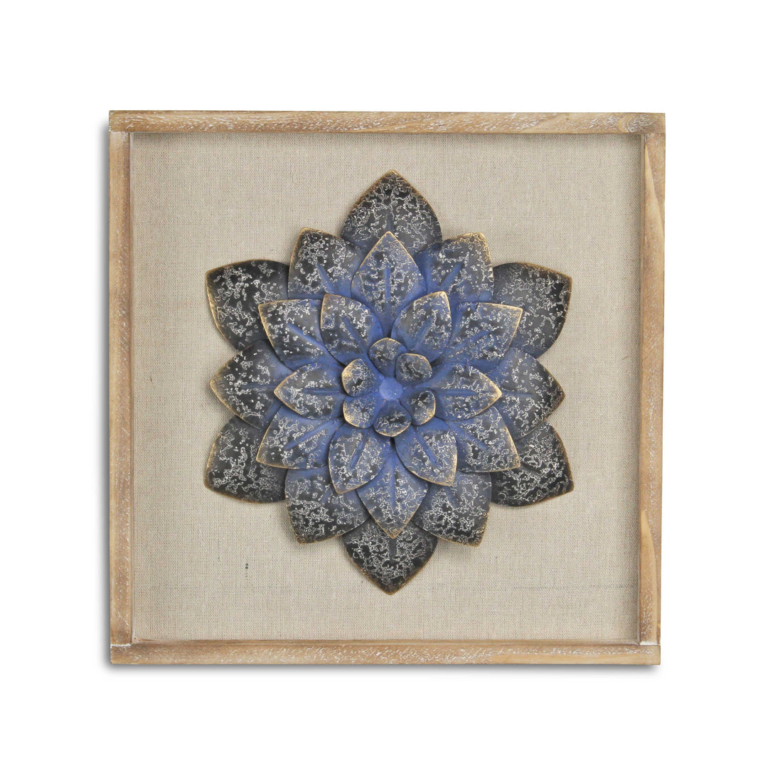 5439 - Vita Framed Metal Flower