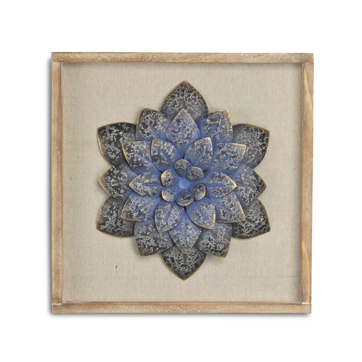 5439 - Vita Framed Metal Flower