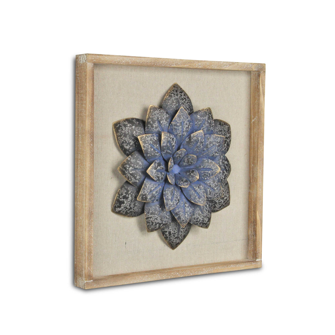 5439 - Vita Framed Metal Flower