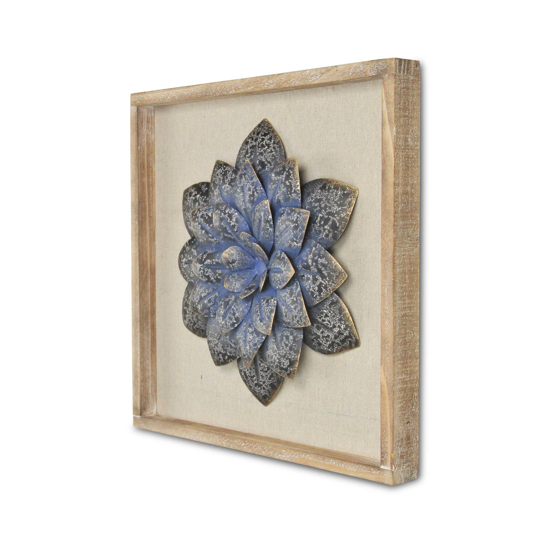 5439 - Vita Framed Metal Flower