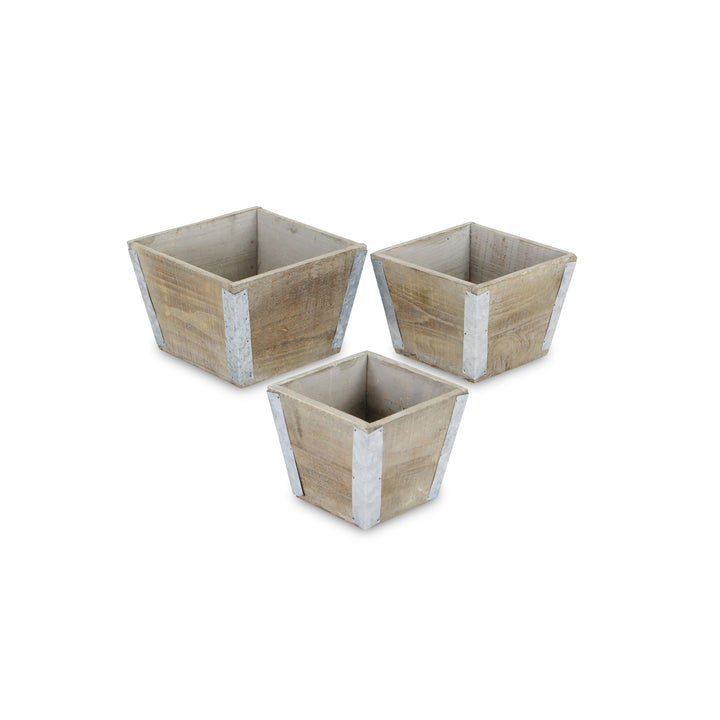 5635-3 - Samil Tapered Square Planters