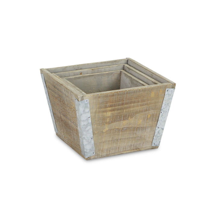 5635-3 - Samil Tapered Square Planters