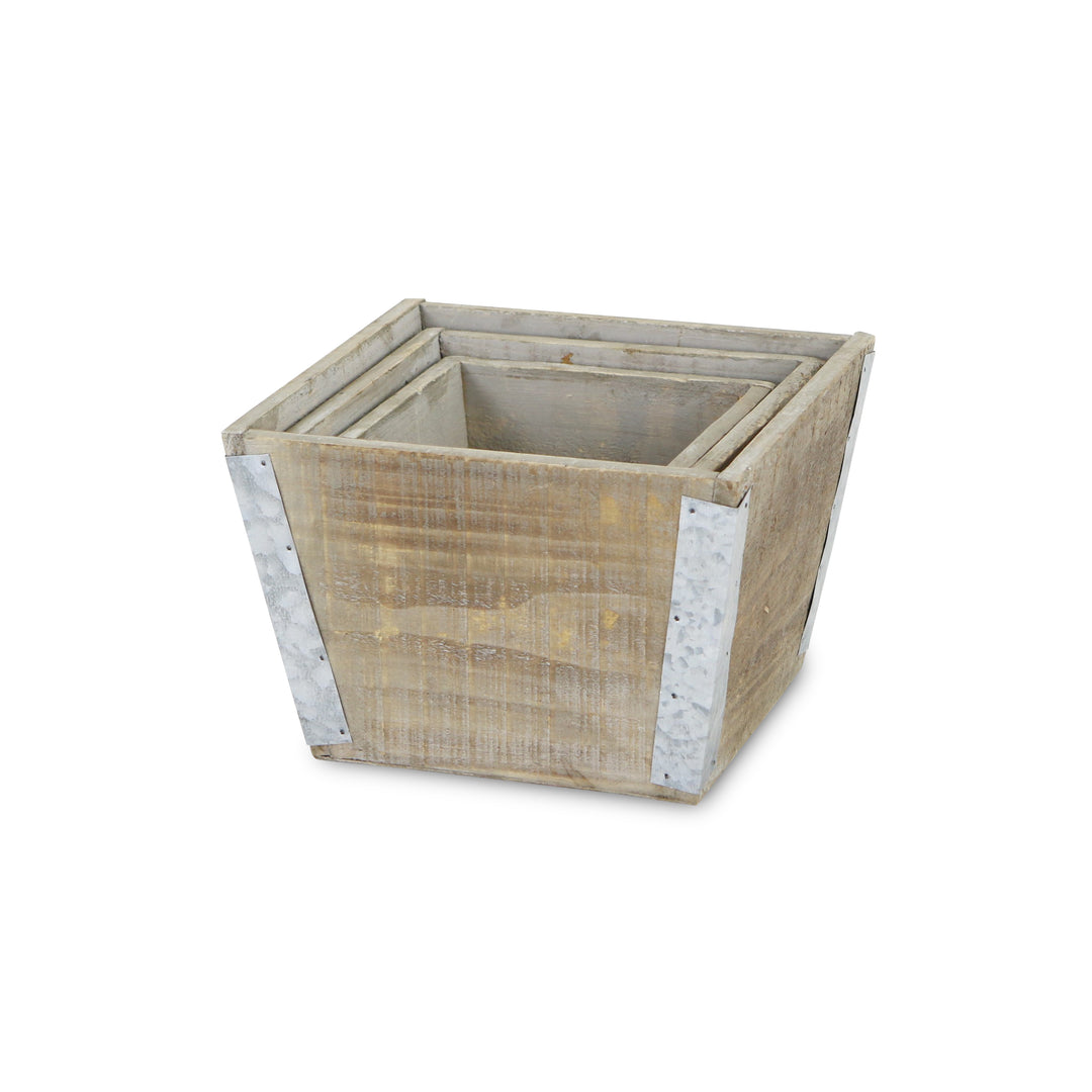 5635-3 - Samil Tapered Square Planters