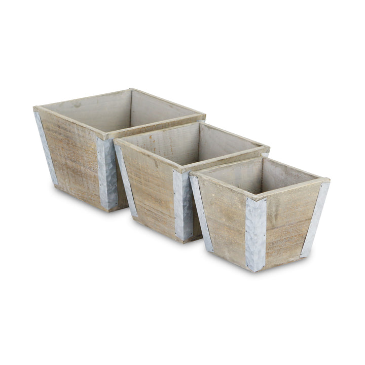 5635-3 - Samil Tapered Square Planters